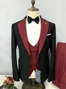 <span class=keywords><strong>2022</strong></span> moda tres piezas África formal lujo color sólido novio hombres trajes para boda - Product Image 4