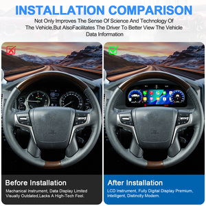 Écran numérique de tableau de bord 12,3 pouces pour Toyota Land Cruiser LC200 2008-2021, écran LCD, Carplay, compteur de vitesse, cockpit virtuel - Product Image 4