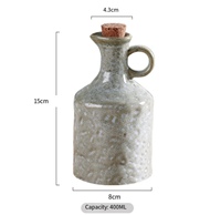 Keramik Dispenser minyak porselen Pot minyak untuk dapur minyak zaitun botol Dispenser