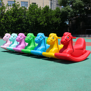 حصان هزاز للأطفال حديثي المشي حصان هزاز ألعاب بلاستيكي متعدد الوظائف للأطفال - Product Image 4