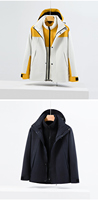 Manteau de Pluie Imperméable Épais et Chaud en Polyester pour Homme, Doublure Polaire 3 en 1, Doudoune Épaisse et Chaude, 2024