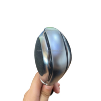 Poignée de levier de vitesse automatique de haute qualité en chrome argenté DSG avec finition en daim bleu pour les Volkswagen avec plateformes PQ et MQB
