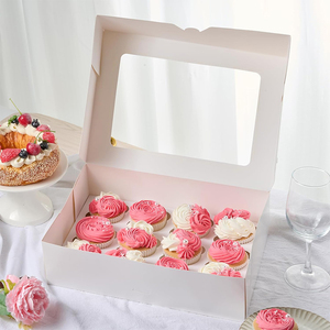 Contenedor Individual para Muffins con Impresión Personalizada para Regalos de Cumpleaños y Uso en Pastelerías <span class=keywords><strong>Gourmet</strong></span> - Product Image 2