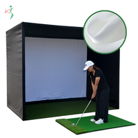 Écran de projection pour simulateur de golf sur mesure, en polyester 300 g/m² HD, tailles personnalisées