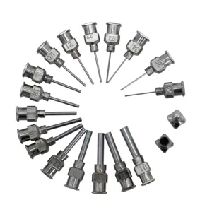 1 "1.5" de Distribution De Colle En Acier inoxydable Pointes D'aiguille En Métal pour Seringue De Distribution De Colle