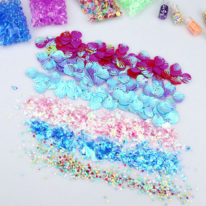 Meilleure Vente Kit de Slime DIY Non Toxique Jouet Éducatif Ensemble de Slime Transparent Effet Cristal avec Breloque Sirène pour Enfants - Product Image 4