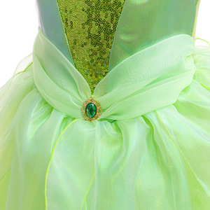 Disfraz de Hada para Niñas, Vestido de Princesa <span class=keywords><strong>Campanita</strong></span>, Alas de Elfo, Vestidos de Princesa para Fiestas de Cumpleaños de Niñas Pequeñas - Product Image 5
