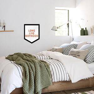 Vải lanh cờ truyền nhiệt, Thời Niên Thiếu sống lâu-in tên cá nhân, trang trí tường nhà trẻ - Product Image 6