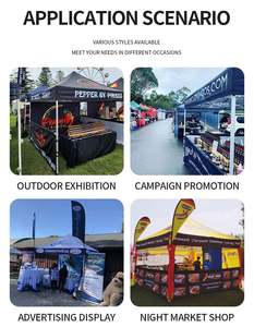 Tente de réception publicitaire HLY en aluminium 10x10 pour événements extérieurs, chapiteau, gazebo, tente pop-up personnalisée imprimée - Product Image 4