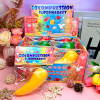 Jouets anti-stress à presser, variés modèles fruits et légumes, en TPR, unisexe, pour les 15 ans et plus