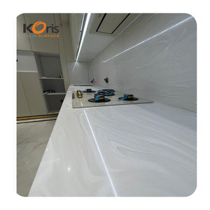 Koris đá cẩm thạch nhân tạo đá cẩm thạch trắng bề mặt rắn cho nhà bếp Countertop - Product Image 2