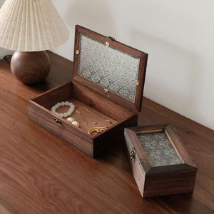 Wooden Storage <b>Box</b> Set Paulownia Wood Flip Top Jewelry Organizer Desktop Dustproof Solid Color 12L Shandong Made - Product Image 3