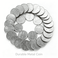 Jetons de jeu en métal personnalisés avec logo en relief, résistants à la corrosion, en acier inoxydable, pour centre de jeux FEC