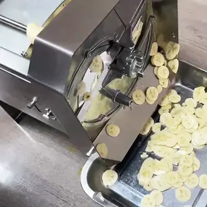 Uitstekende Elektrische Groothandel Roestvrijstalen Bananensnijmachine Mango Fruit Bananensnijmachine