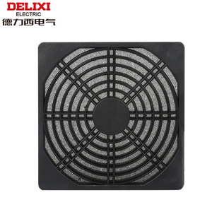 Delixi Axial Flow <b>Fan</b> with Dustproof <b>Metal</b> Protective Mesh and Filter Ventilation <b>Fan</b> Cover - Product Image 1