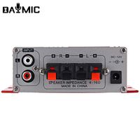 Fabrika HiFi 12V Mini araba amplifikatör 2 kanal oto ses Stereo dijital AMP