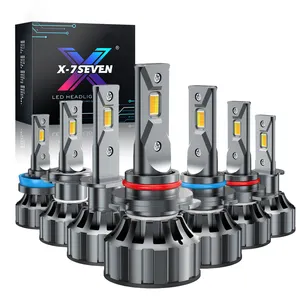 X-7SEVEN светодиодные лампы luces, аксессуары для стробоскопов, 9005 9006 светодиодных ламп h7 85 Вт 8500lm h4, автомобильные фары на заказ