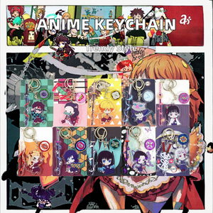Porte-clés en plastique personnalisé <span class=keywords><strong>Demon</strong></span> <span class=keywords><strong>Slayer</strong></span> avec personnage d'anime, en acrylique durable - Product Image 3