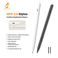 Stylet Métallique MPP2.0 à Détection de Surface 4096 Niveaux, Sensible à la Pression, Attraction Magnétique, Détection d'Angle d'Inclinaison, Rejet de la Paume