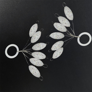 Flotteurs de pêche ovales en mousse EPS blancs avec <span class=keywords><strong>paillettes</strong></span> pour bateaux de pêche en mer - Product Image 3