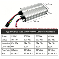 Contrôleur de Vélo Électrique Intelligent Yuande 500W BLDC 48V 20A à Onde Sinusoïdale, Protection IP65, 20A, 2 Vitesses, pour Tricycles à Deux Roues