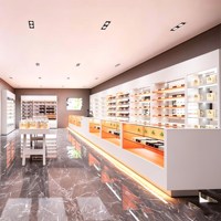 Meilleur fournisseur magasin de fumée Fournitures de dispensaire Vitrine avec tiroirs Présentoir à tabac