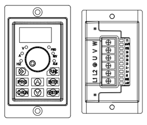 Taili US-2 시리즈 미니 주파수 인버터 VFD 저가 주파수 인버터 기어 박스 모터 AC 기어 모터 - Product Image 6