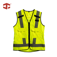 Gilet de travail haute visibilité pour femmes JIADE WorkPro, résistant à l'abrasion, certifié classe 1 pour le travail de nuit, haute visibilité