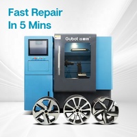 Équipement de rénovation de jantes horizontales nouvelle technologie Gubot Chine, machine de découpe au diamant CNC automatique