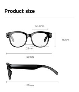 แว่นตาอัจฉริยะ AI พร้อมกล้อง ไฟฉาย บันทึกวิดีโอ เครื่องเล่นเพลง <span class=keywords><strong>แปล</strong></span><span class=keywords><strong>ภาษา</strong></span>ด้วย AI โทรผ่านบลูทูธ แว่นตากีฬา กล้อง 200W - Product Image 5