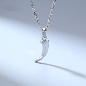 Collier pendentif <span class=keywords><strong>en</strong></span> acier inoxydable vintage punk viking, <span class=keywords><strong>dent</strong></span> de tigre, griffe de loup, bijoux de mode pour hommes, fabricant <span class=keywords><strong>en</strong></span> gros - Product Image 4