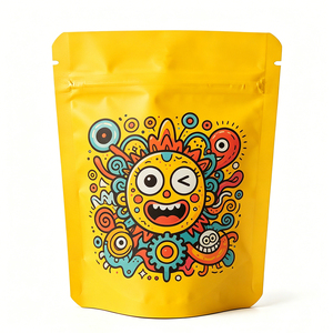 Smell Proof Recyclable Resealable Stand up Mylar Pouch Silk Screen Printed Aluminum Foil Ziplock <b>Bag</b> for Food Storage - Product Image 4