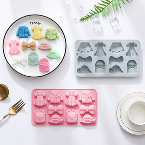 แม่พิมพ์ซิลิโคนสำหรับทำขนมเยลลี่รูปชุด<span class=keywords><strong>เจ้า</strong></span><span class=keywords><strong>หญิง</strong></span> หมวก เสื้อผ้า ชุดแฟนซี เหมาะสำหรับทำช็อกโกแลต <span class=keywords><strong>เค้ก</strong></span> น้ำแข็ง ลูกอมนิ่ม - Product Image 3