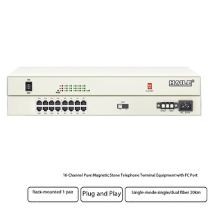 Émetteur-récepteur <span class=keywords><strong>optique</strong></span> à montage en rack, 16 canaux, magnétique pur, monomode, <span class=keywords><strong>fibre</strong></span> simple/double, 20 km, 1 paire - Product Image 5