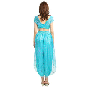 Disfraces <span class=keywords><strong>de</strong></span> Halloween Cosplay <span class=keywords><strong>Sexy</strong></span> Aladdin Magic Lamp Jasmine Princess Dress Party Belly Dancer Costume - Product Image 2