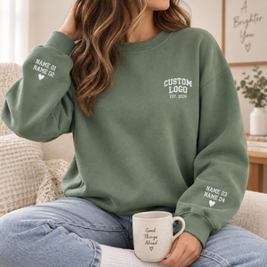 Drop Shipping Custom Kids Name Embroidered Jersey <strong>Hoodie</strong> Personalized Mama Grandmother Collar Sleeve for Winter MamaSweatshirt - Product Image 3