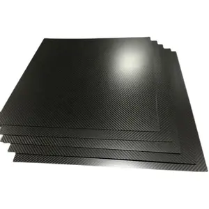 1.5*700*700Mm 3K Twill Glossy Carbon Fiber Plaat, Cnc Koolstofvezel Bladen Voor Fpv Frames