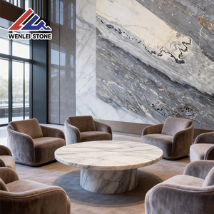 Dalle de marbre naturel haut de gamme gris bleu veiné or, épaisseur 18 mm, finition polie, pour cuisine, escalier et extérieur – Fournisseur Wenlei - Product Image 4