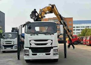 Grúas montadas en camión Isuzu Giga, grúa montada en camión con pluma de nudillos de 10 <span class=keywords><strong>toneladas</strong></span>, grúa montada con brazos hidráulicos plegables a la venta - Product Image 2