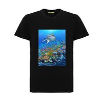 Camiseta de Manga Corta con Parche de TPU Lenticular 3D Personalizado, Efecto de Movimiento 3D, Patrón Cambiante 3D, Parche de TPU Suave