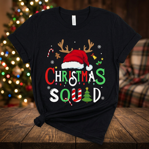 T-shirts pour hommes élégants à séchage rapide, thème de Noël imprimé, tricot léger, 100% polyester, vente en gros - Product Image 3