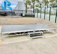 Plateforme de scène modulaire en aluminium durable avec une capacité de charge de 1000 kg et une installation rapide pour les mariages, les concerts, les événements et les spectacles
