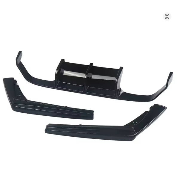 ER Performance New 3-Piece Glossy Black Exhaust Rear Diffuser Bumper Screw-On Attachment Screws for F80 M3/F82 M4 2015-2020
