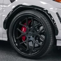 ล้อแม็กซ์อะลูมิเนียมอัลลอยด์แบบกำหนดเองส่วนบุคคล  โครเมียมลายหลายก้านสีดำเงา สำหรับรถฟอร์ด เชฟวี่ จีเอ็มซี ดอดจ์ รถบรรทุกและรถเอสยูวี - Product Image 5