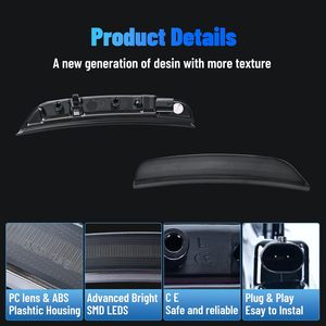 Ludarm 2021-2025 durango LED Side Marker Lights New hổ phách ánh sáng phía trước Fender lần lượt tín hiệu khói ống kính 2 cái Bumper tương thích - Product Image 4