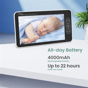 Monitor de bebé de vídeo de pantalla grande inalámbrico HD de 7,0 pulgadas con temperatura, cámara de Audio bidireccional, visión nocturna, niñera - Product Image 3