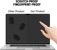 Protecteur d'écran en verre trempé HD anti-rayures 0.33mm 9H pour Macbook Pro 15 "A1707 A1990