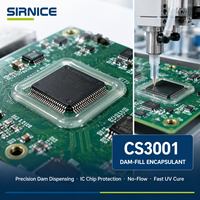 Adhésif de scellement UV monocomposant haute viscosité sans coulée pour emballage de puces PCB et applications automobiles CS3001