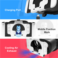 2024 noël vente chaude 3D VR Machine de jeu VR lunettes boîte 3D bandeau Compatible Nintendo Switch OLED contrôleur jeu
