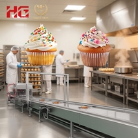 Ligne de production de pâte à cupcakes et à pain, mélangeur de chocolat entièrement automatique, fabrication de bonbons, multifonctionnel, haute capacité